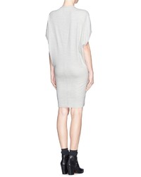 Helmut Lang Sonar Oversize Wool Jersey Sweater Dress