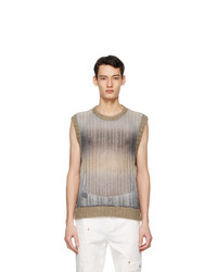 Andersson Bell Beige Cut And Sew Knit Vest
