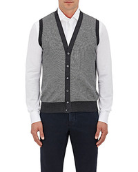 Luciano Barbera Cashmere Silk Vest Grey