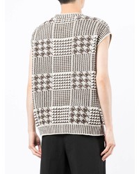 Coohem Checked Knitted Vest
