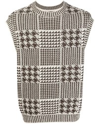Coohem Checked Knitted Vest