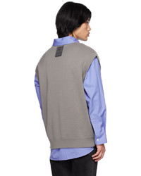 Wooyoungmi Gray V Neck Vest