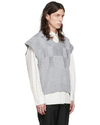C2h4 Grey Polyester Vest