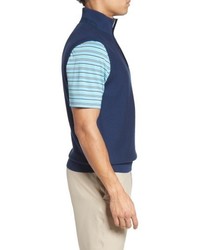 Bobby Jones Pique Jersey Quarter Zip Golf Vest