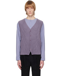 Homme Plissé Issey Miyake Purple Tailored Pleats 1 Vest
