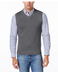 Tommy Hilfiger Signature Solid V Neck Sweater Vest