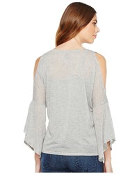 Stetson 1054 Heather Grey Slubby Sweater Jersey Sweater