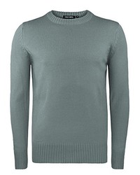 RageIT Basic Round Neck Knitted Jumper Plain Solid Sweater Medium Knit Tops