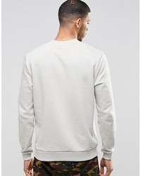 Asos Brand Sweatshirt With Notch Neck