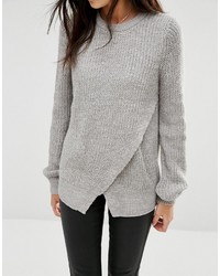 Brave Soul Cross Front Sweater