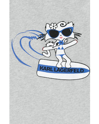 Karl Lagerfeld Choupette On The Beach Cotton Sweatshirt