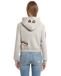 Tommy Hilfiger Cropped Cotton Sweatshirt Gigi Hadid