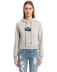Tommy Hilfiger Cropped Cotton Sweatshirt Gigi Hadid