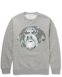 Givenchy Cuban Fit Rottweiler Fleece Back Cotton Jersey Sweatshirt