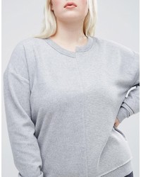 Asos Curve Curve Sweatshirt With Asymmetric Panels