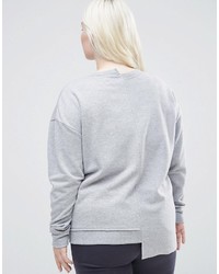 Asos Curve Curve Sweatshirt With Asymmetric Panels