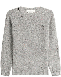 Marc Jacobs Distressed Wool Pullover With Cashmere