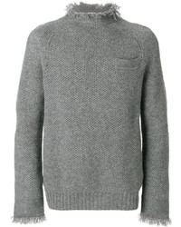 Sacai Frayed Chunky Knit Sweater