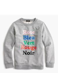 J.Crew French Colors Sweatshirt