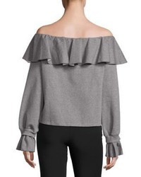 Opening Ceremony Gigi Off The Shoulder Flounce Sweater