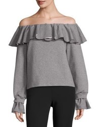 Opening Ceremony Gigi Off The Shoulder Flounce Sweater