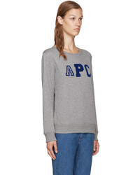 A.P.C. Grey Collegienne Sweatshirt