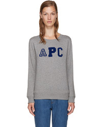 A.P.C. Grey Collegienne Sweatshirt