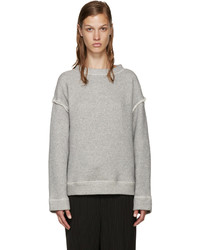 Helmut Lang Grey French Terry Pullover