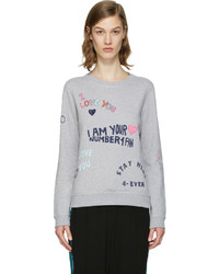 Kenzo Grey Valentines Text Pullover