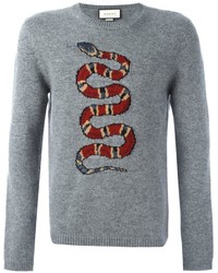Snake And Lightning Intarsia Jumper, $731 | farfetch.com | Lookastic