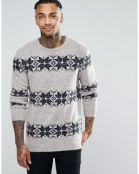 Asos Holidays Sweater With Snowflake Design