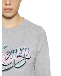 Kenzo Embroidered Logo Light Cotton Sweatshirt