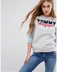 Tommy Hilfiger Logo Sweatshirt With Contrast Sleeves