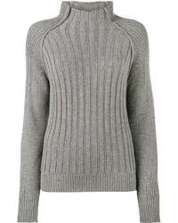 Lot 78 Lot78 High Neck Ribbed Sweater