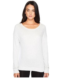 Hard Tail Mesh Back Scoop Pullover Long Sleeve Pullover