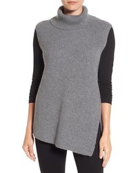 Petite Halogen Asymmetrical Sleeveless Tunic Sweater