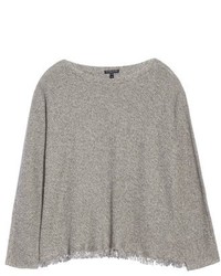 Eileen Fisher Plus Size Fringe Hem Sweater