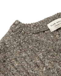 Club Monaco Ribbed Donegal Wool Blend Sweater