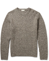 Club Monaco Ribbed Donegal Wool Blend Sweater