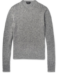 Prada Ribbed Shetland Wool Sweater