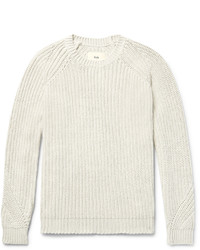 Folk Ribbed Stretch Cotton Sweater