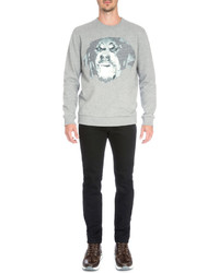 Givenchy Rottweiler Crewneck Sweatshirt Gray
