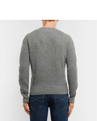 Tom Ford Slim Fit Ribbed Wool And Silk Blend Sweater