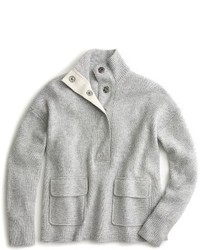 J.Crew Snap Placket Pullover Sweater