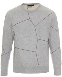 Alexander McQueen Stitch Detail Cotton Jersey Sweatshirt