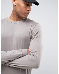 Asos Tall Lightweight Muscle Sweatshirt In Stone