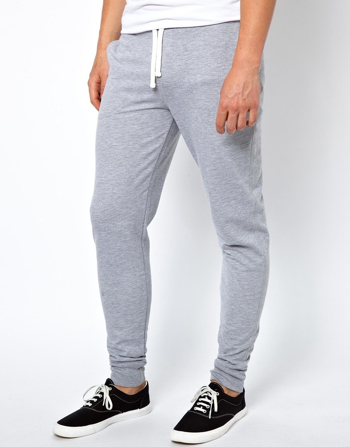 Asos Skinny Sweatpants Gray, $37, Asos