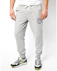 Asos Skinny Sweatpants With Sports Print Gray