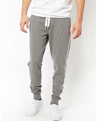 Asos Brand Skinny Joggers With Sports Stripe
