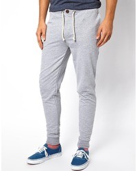 Asos Brand Skinny Joggers With Zip Fly And Button Detail